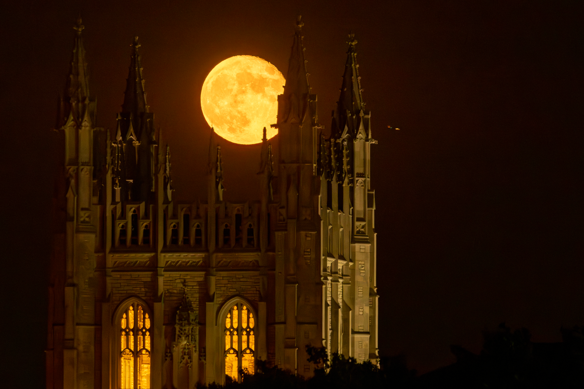 Moon over Memorial Union