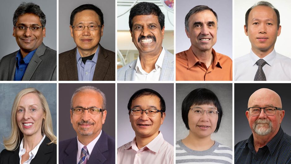 Portraits of 10 faculty members