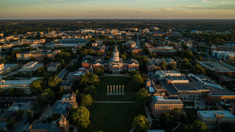 Mizzou's quad.