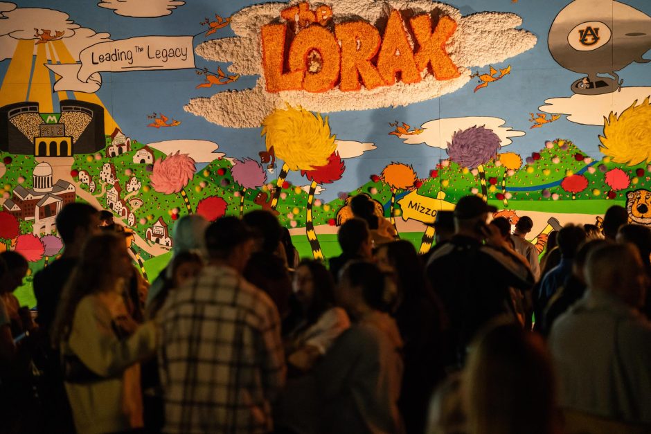 Crowd at Lorax themed house