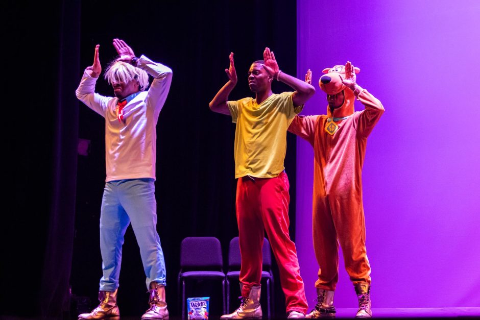 Students perform at step show