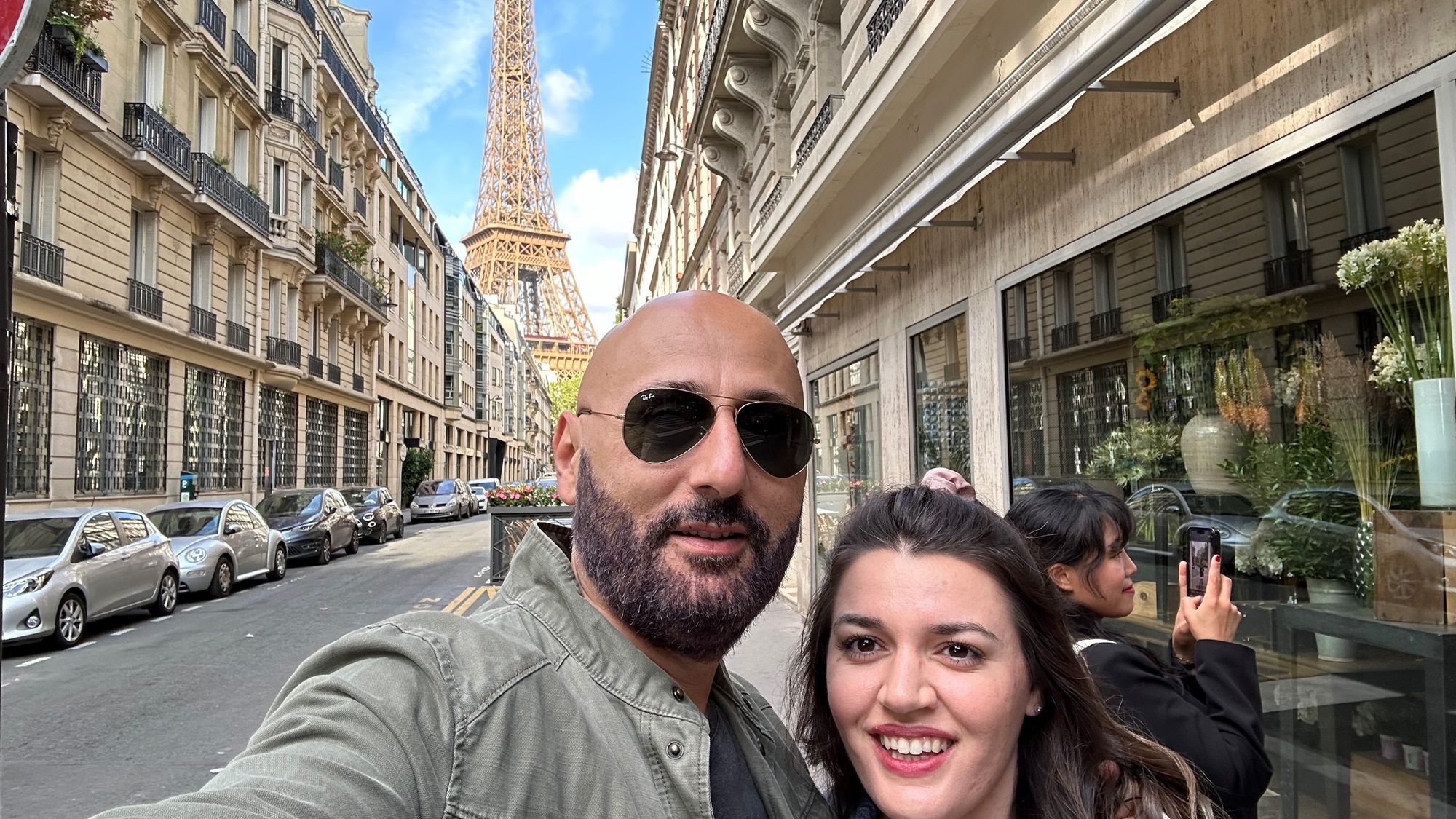 two people in paris