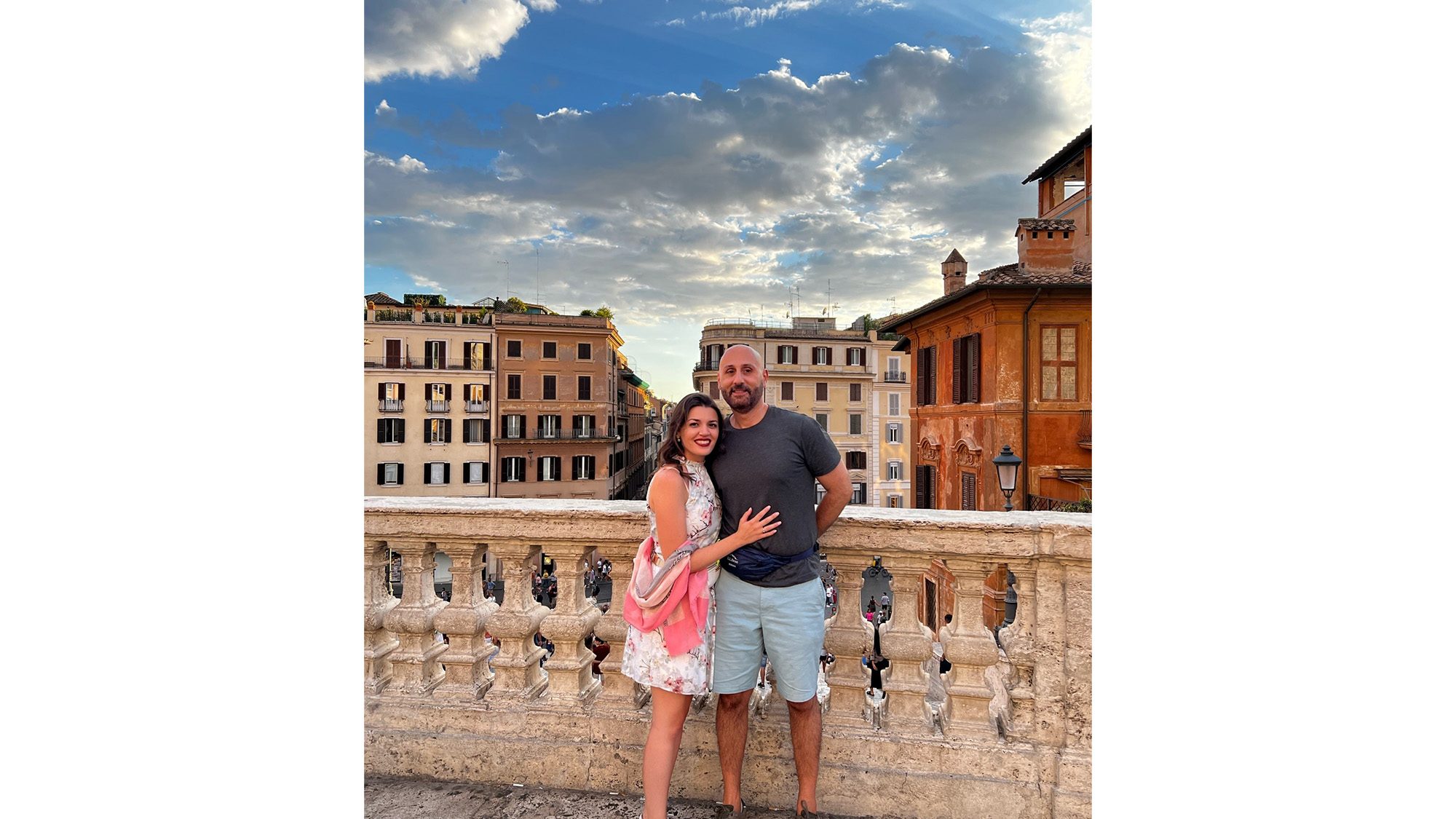 two people in Rome