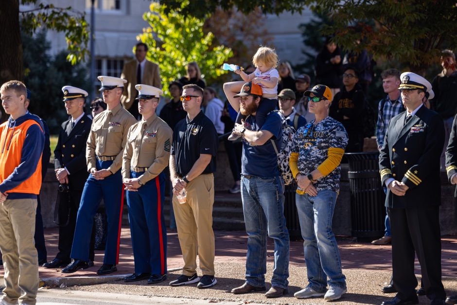 Crowd at ceremony