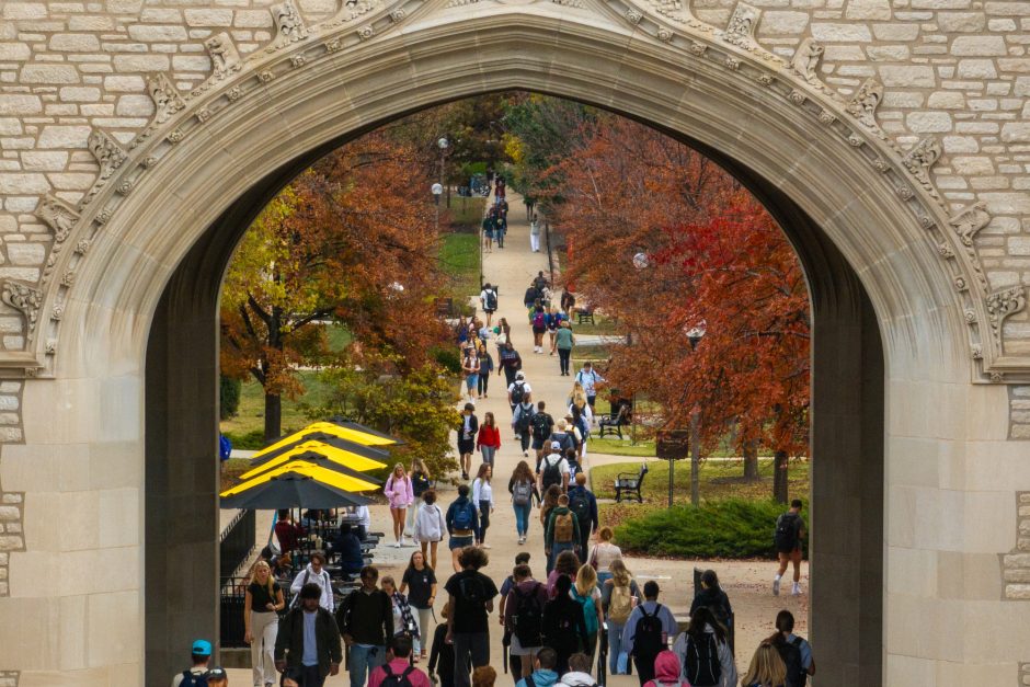 The archway at Memorial Union