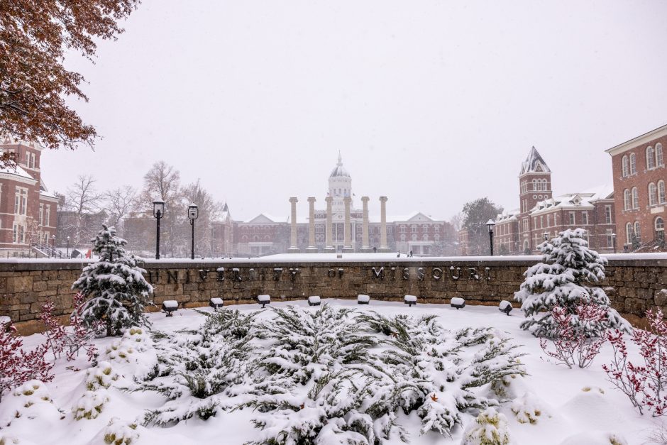 Snow on campus