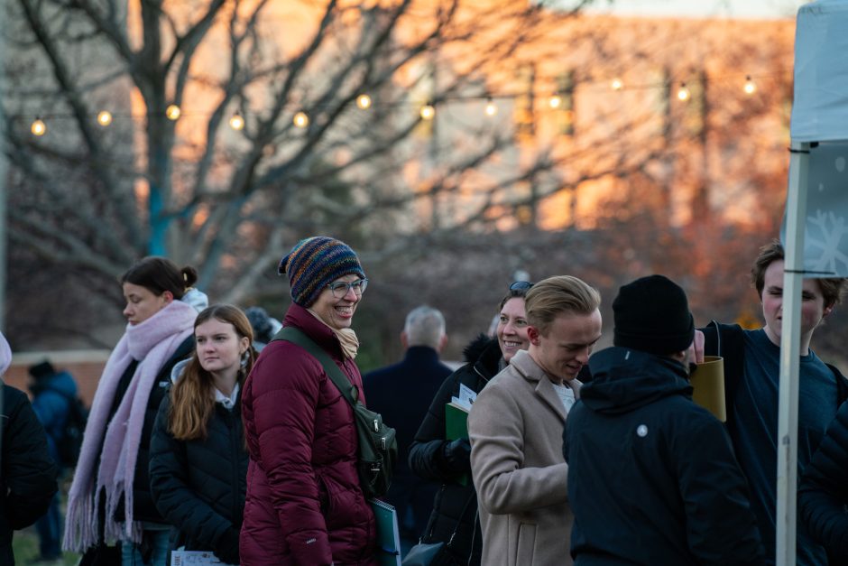 People outside