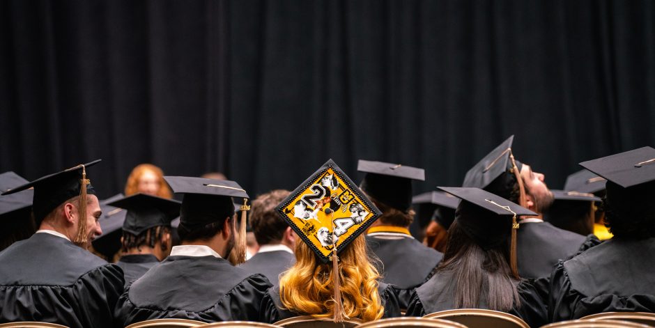 Mizzou-themed mortar board