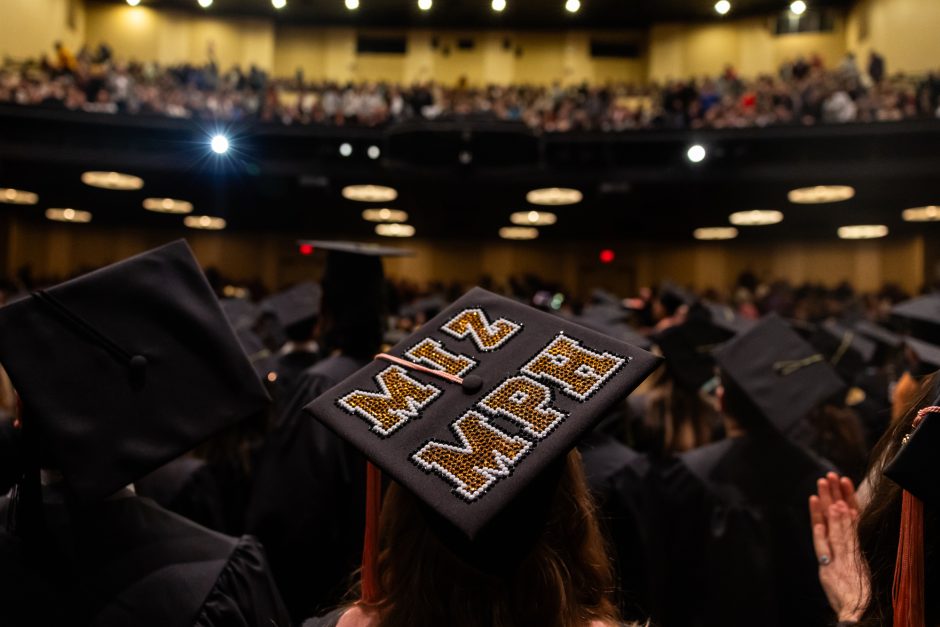 Mizzou-themed mortar board