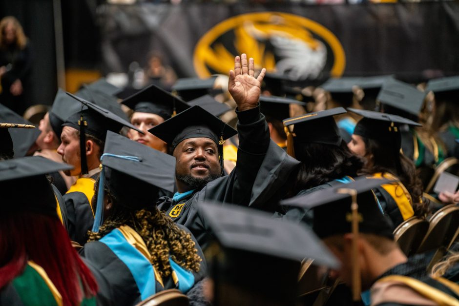 Crowd of graduates