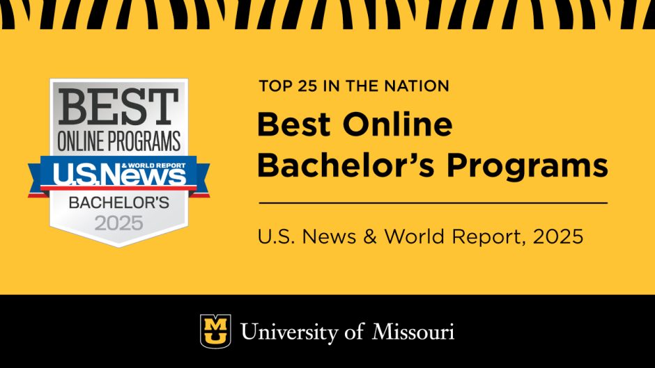 Best online program ranking graphic and badge