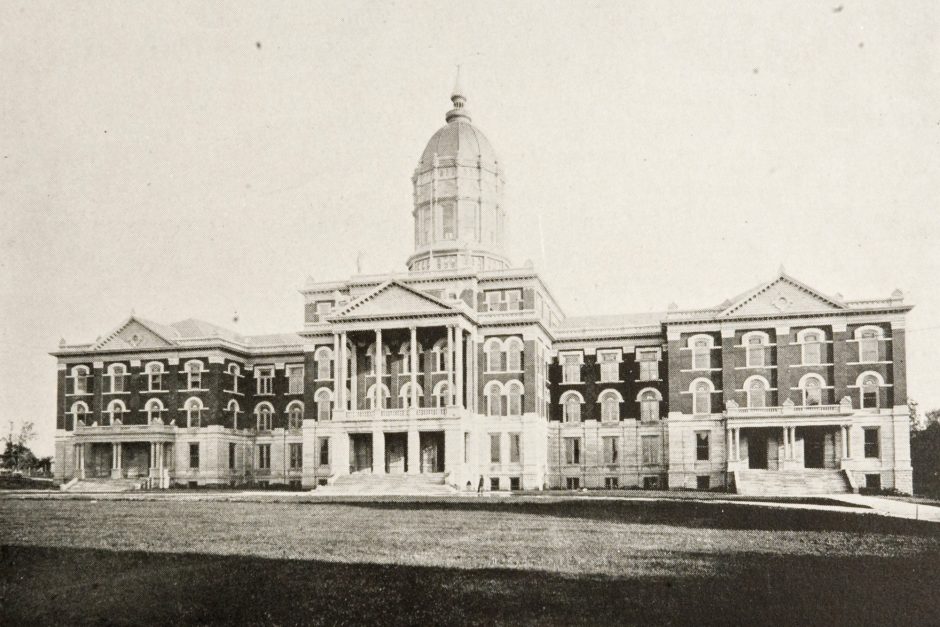 Historic image of Jesse Hall.