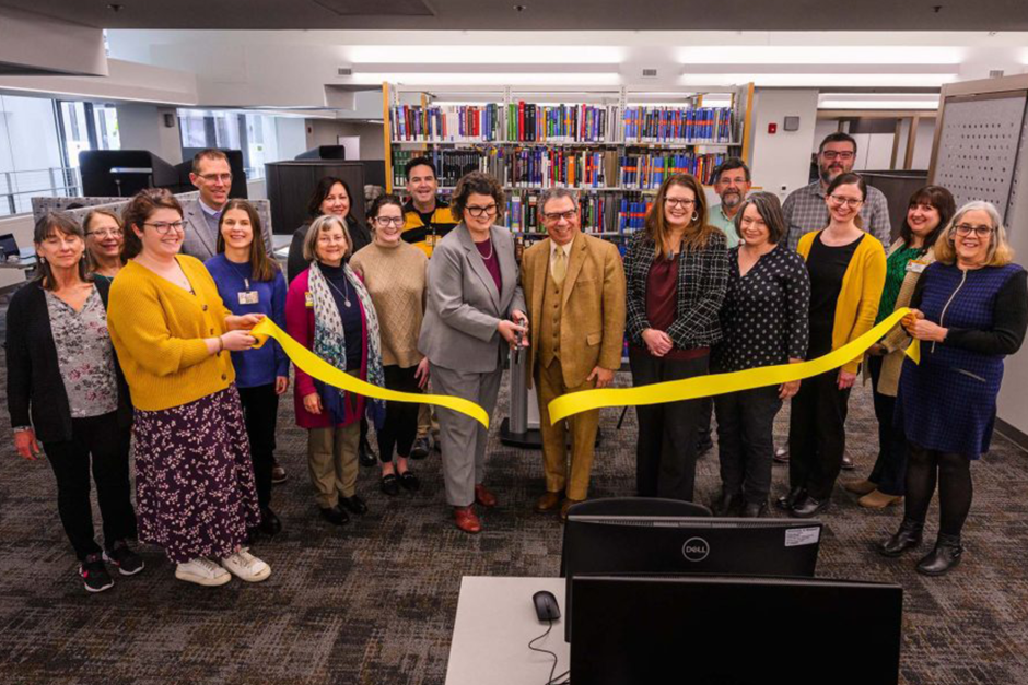 Group of people at ribbon cutting