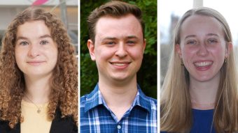 Three student headshots