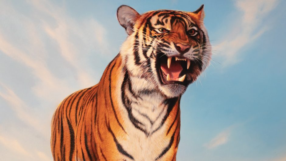roaring tiger illustration