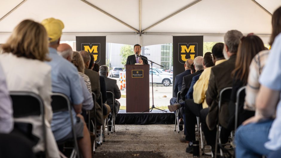 President Choi at podium