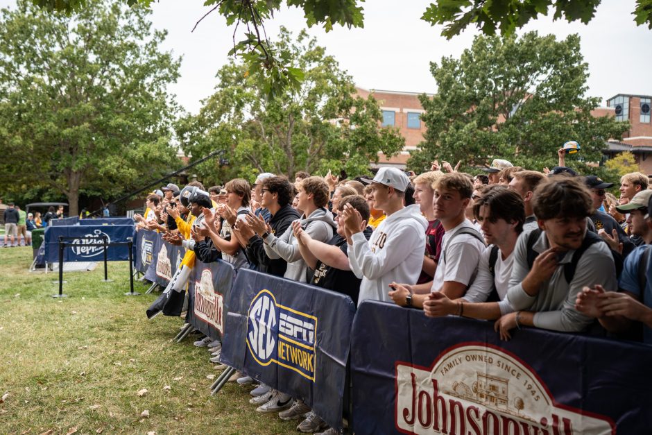 Crowd of students
