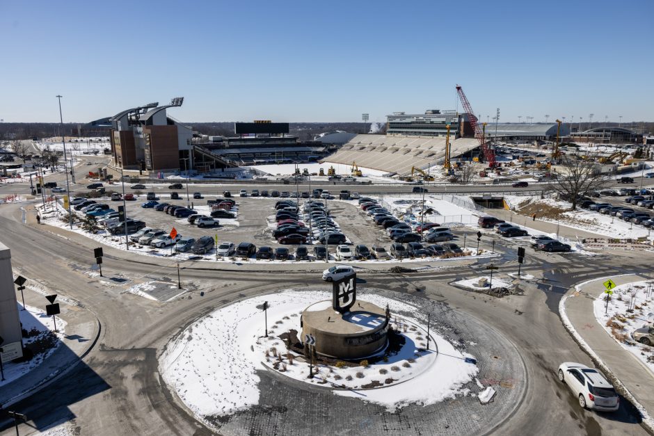 Stadium under construction