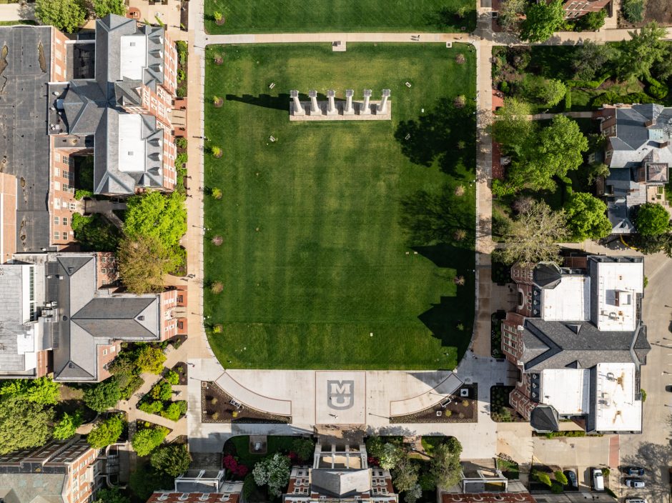 Aerial view of Francis Quadrangle