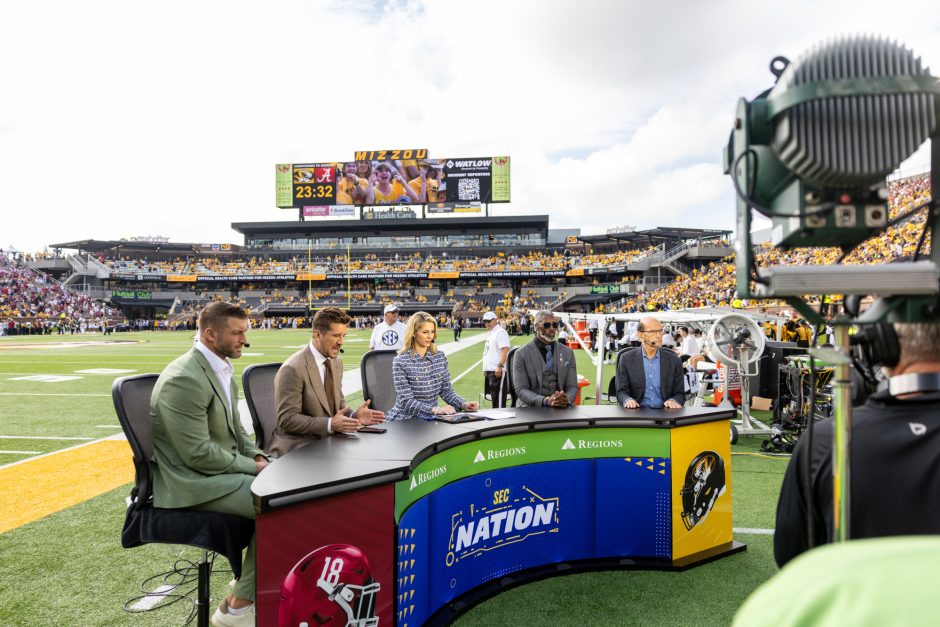 SEC Nation announcers at desk