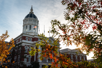 Jesse Hall and trees