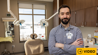 Ben Casterline in his clinic.