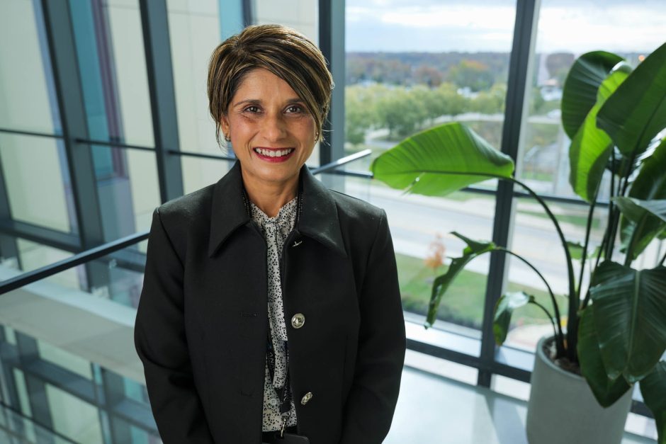 Smita Saxena in the NextGen building.