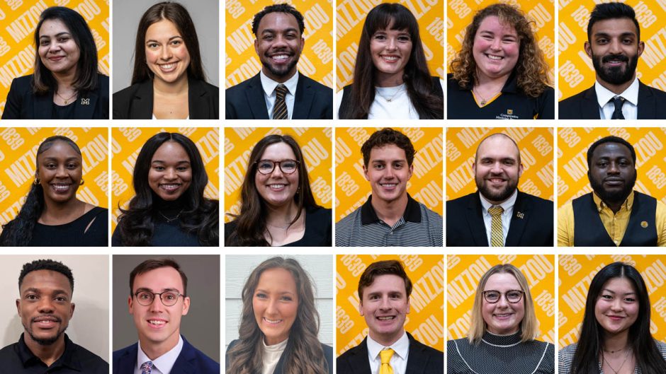 Mizzou 18 award recipient head shots