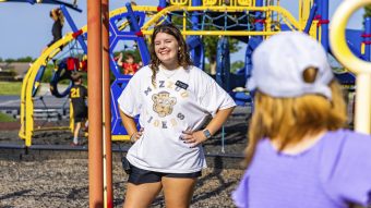 Mizzou student monitors playground