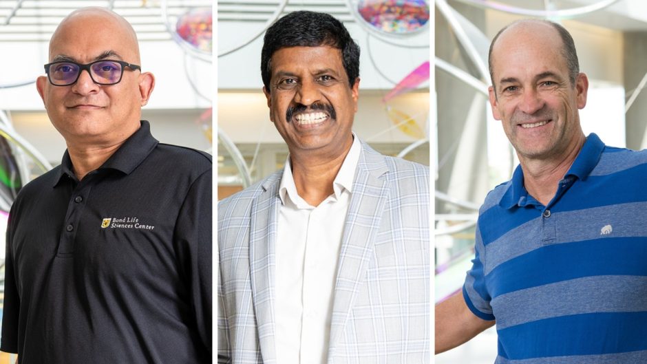 From left, Paul de Figueiredo, Roman Ganta and Wesley Warren