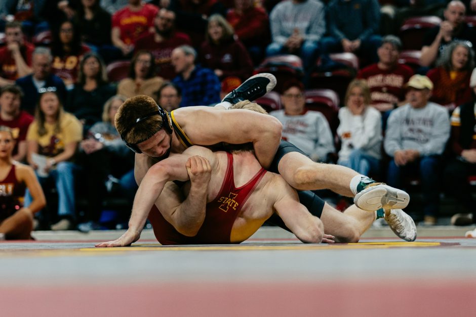 Aeoden Sinclair on the wrestling mat