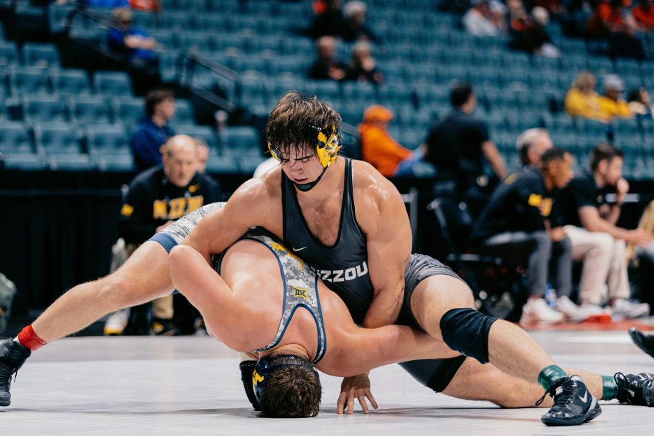 Jarrett Stoner on the wrestling mat