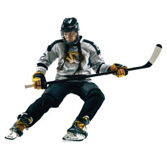 woman hockey player in uniform