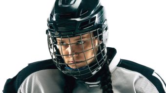 woman hockey player