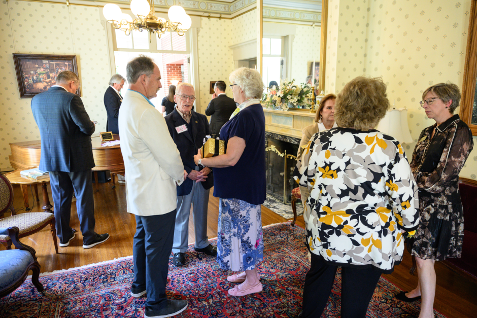 Donors gather in room