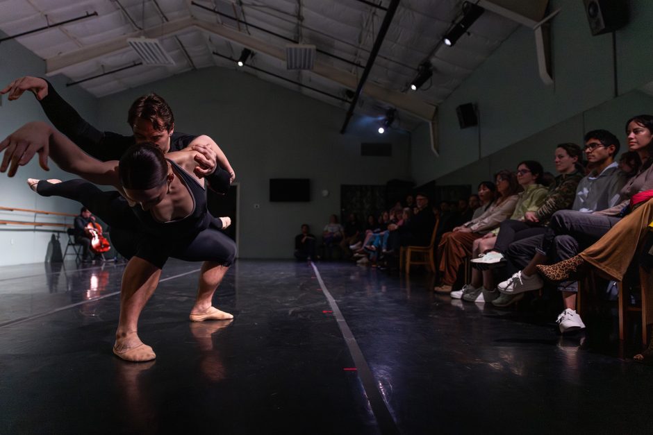 Ballet dancers performing on stage