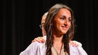 Sofia Ortiz in white doctor's coat