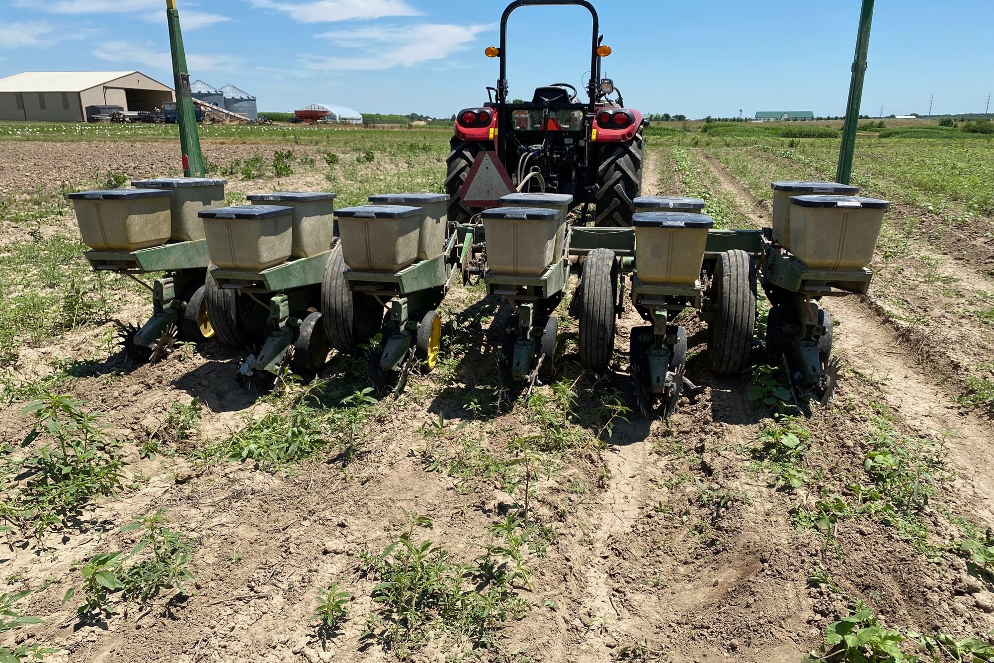 a six-row planter