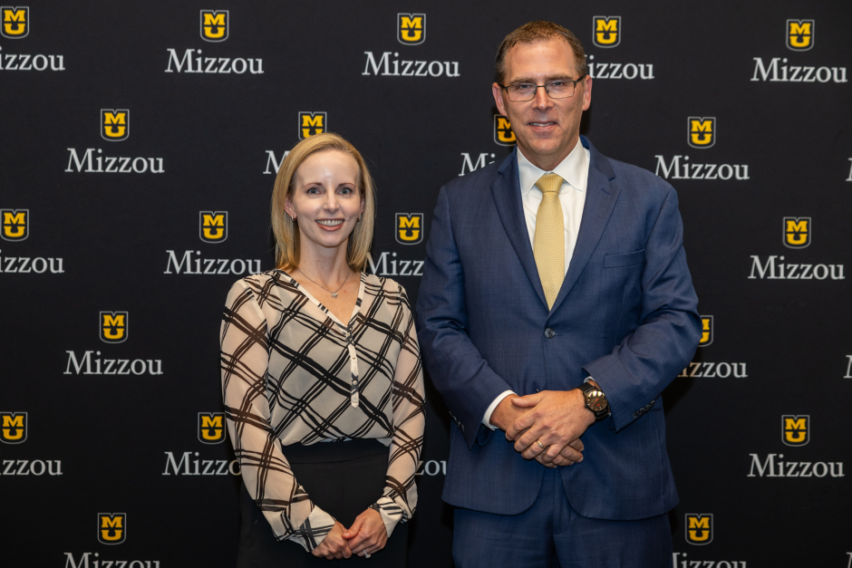 Ashley Groh with provost