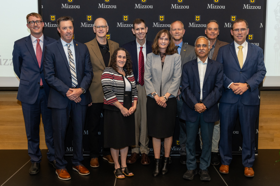 Curators' Distinguished Professors with provost
