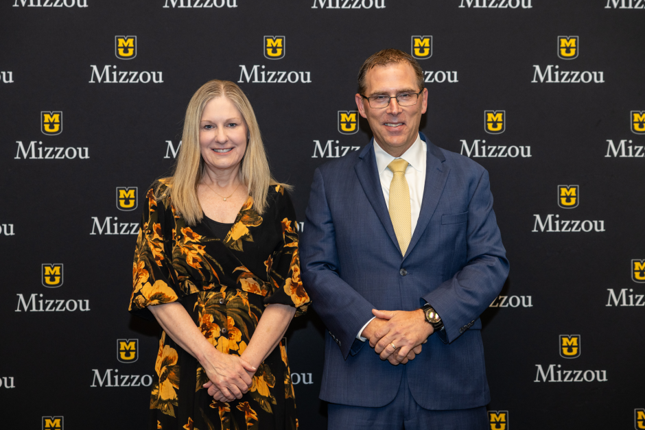 Eileen Avery with provost