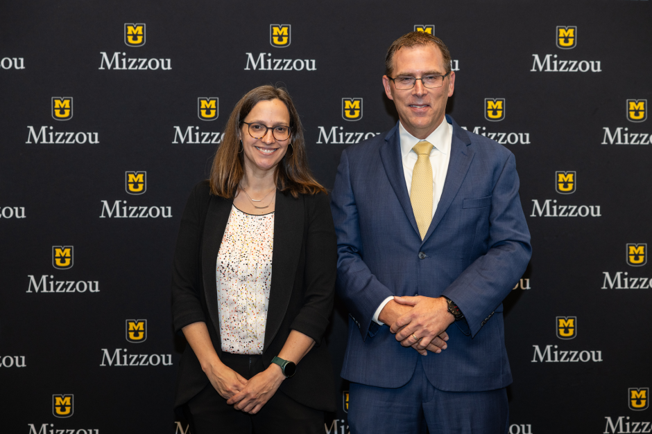 Elizabeth King with provost