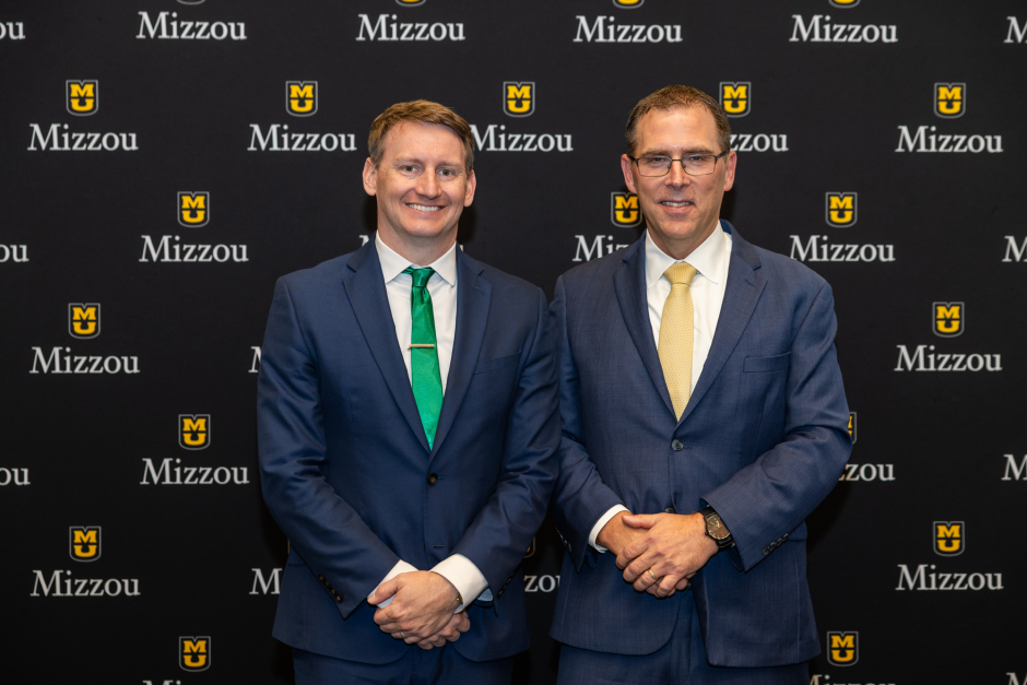 Robert Thomen with provost