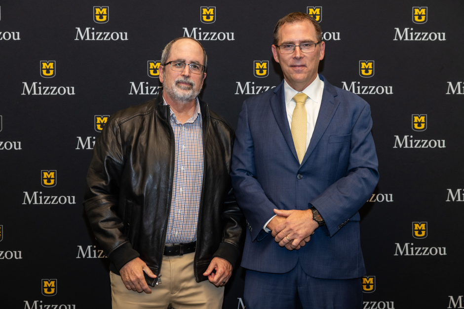 Ron Mittler with provost