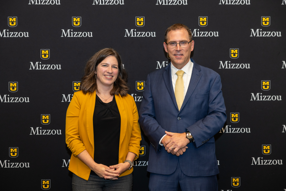 Sonja Wilehelm Stanis with provost