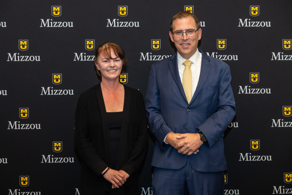 Wendy Reinke with provost