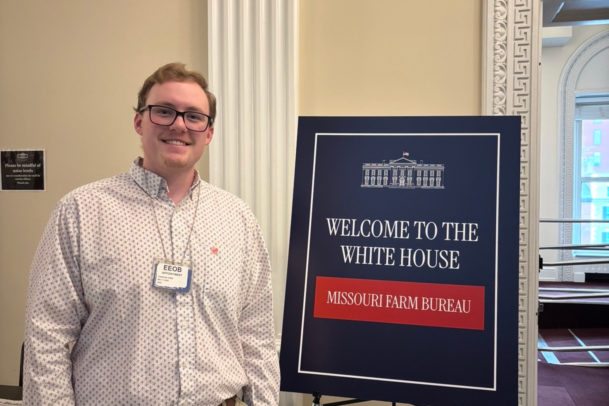 Charlie Lewis at the White House