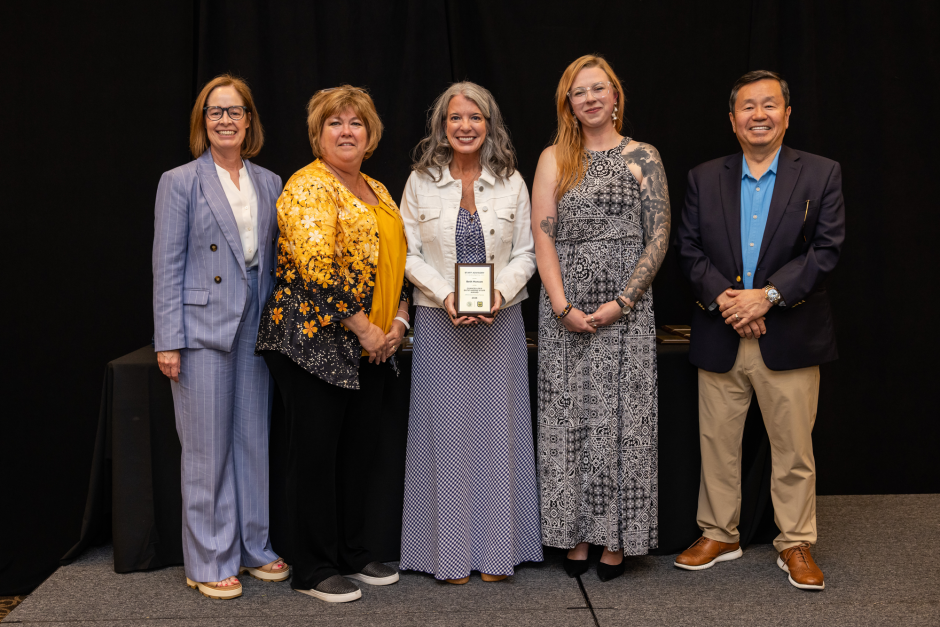 Beth Monsoon and university leadership