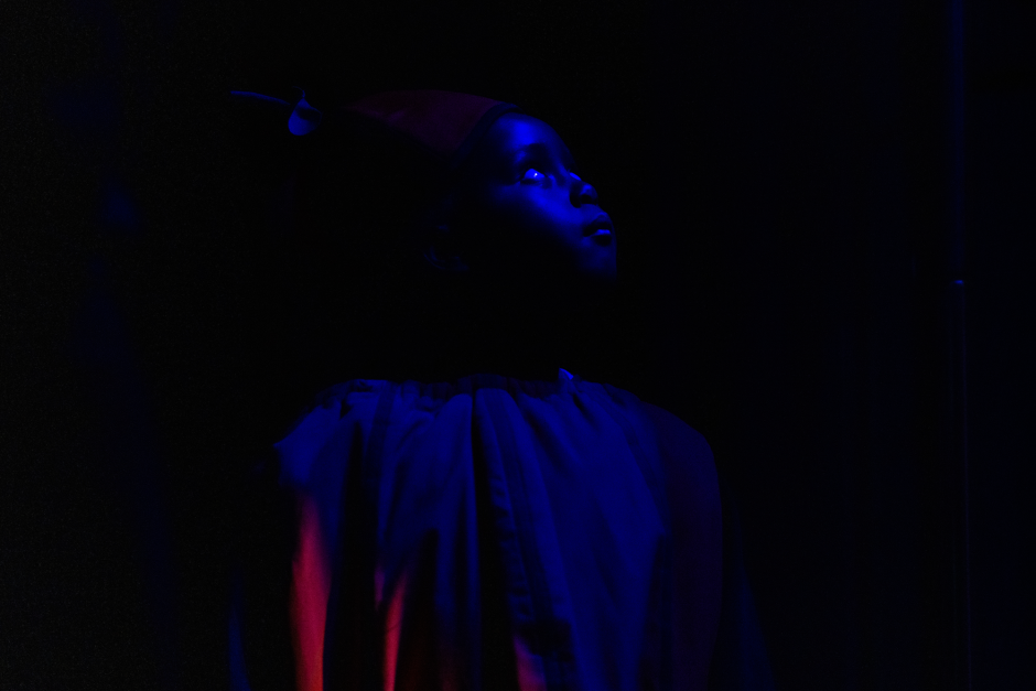 Dimly lit child