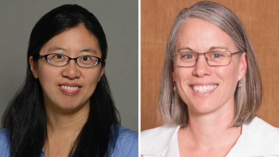 Fang Wang, left, and Deborah Finke